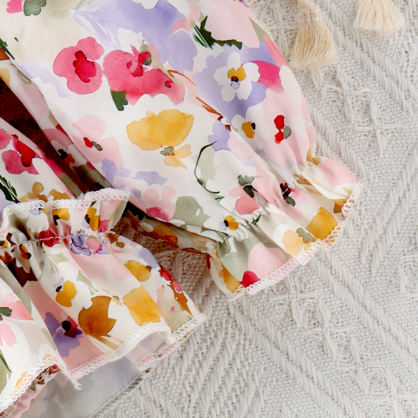 Baby Girl Printed Dress & Headband Set 5