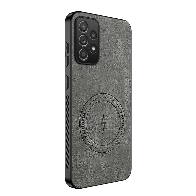 Magnetic Leather Matte Shockproof Phone Case - Soft Protective Cover