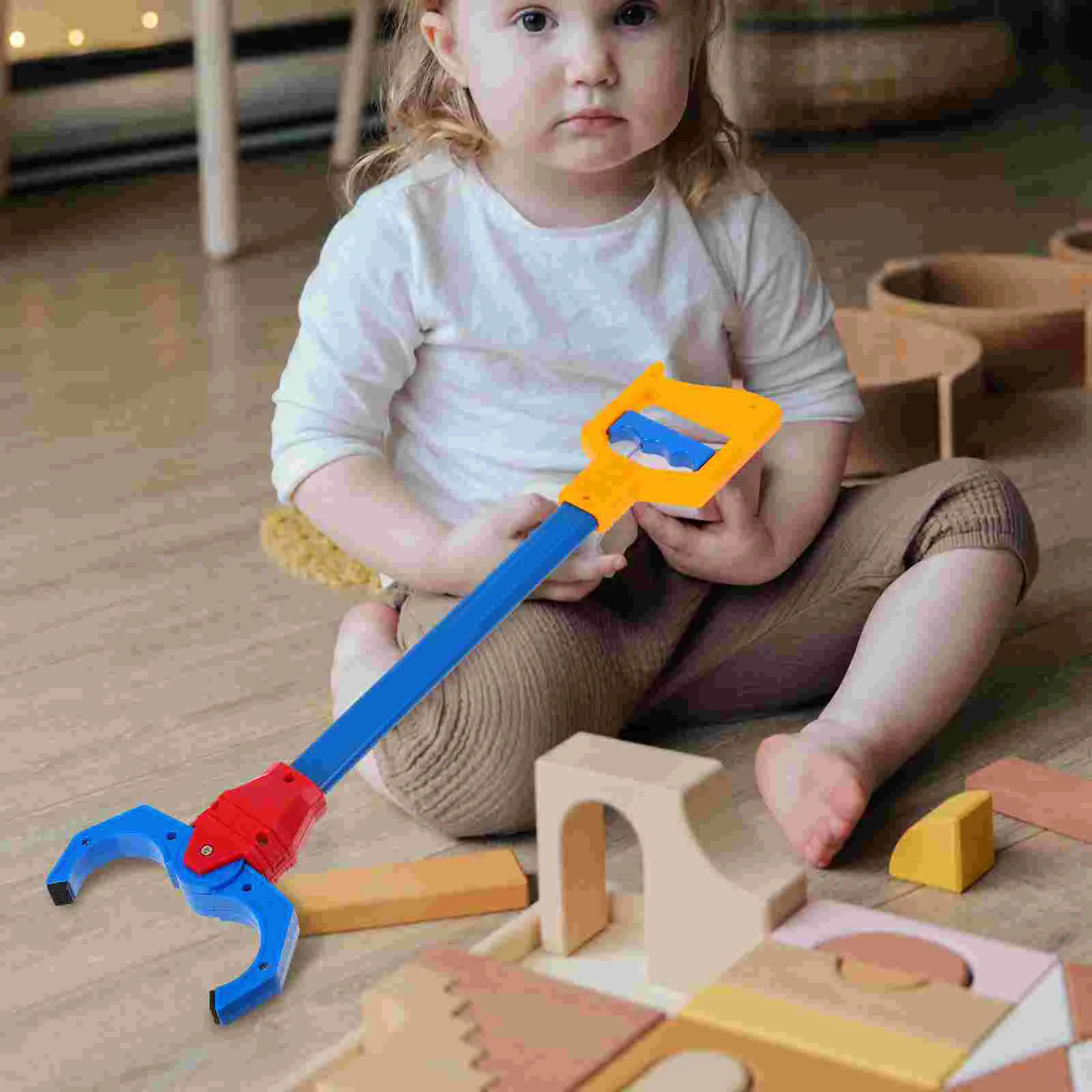 Long Handle Mechanical Arm Toys Grabber Tool Trash Picker Garbage Tongs Picking Clip Outdoor Cleaning Supplies Novelty Gag Toys