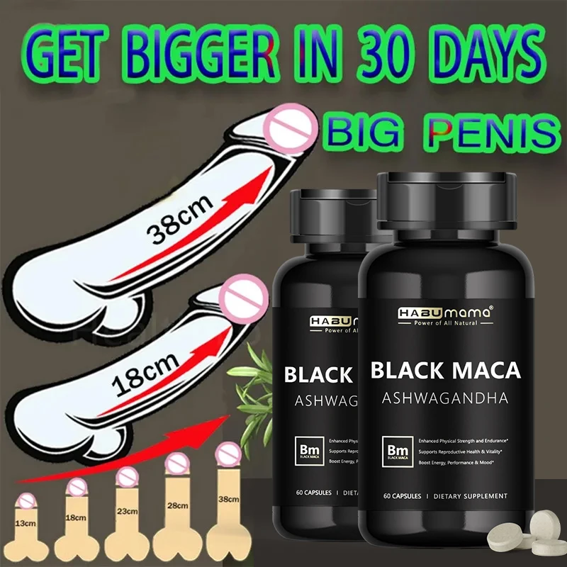 

Male Enhancing Supplement, Enlargement Pills for Men Increase Size & Stamina, Enhance Endurance, Natural Maca Ginseng Capsules