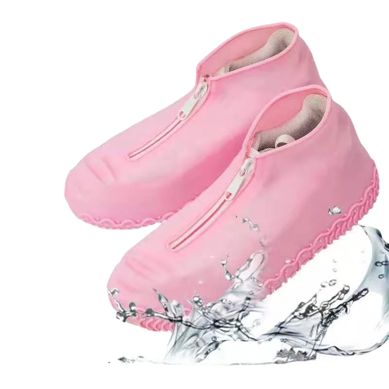 2023 New Women Men Shoes Covers Silicone Waterproof Shoes Protector Unisex Non-slip Shoes For Rainy Days AL72