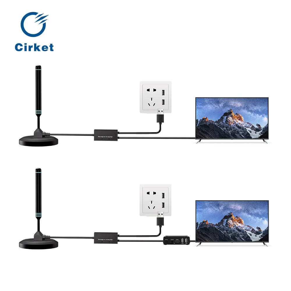 HD Digital TV Antenna Indoor Amplified High Gain 5/25 DBI With Amplifier Booster Quick Response Outdoor Aerial Set