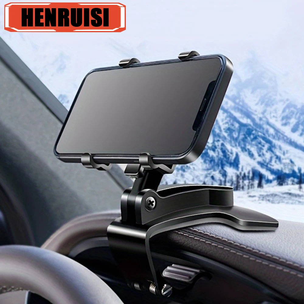 Car Phone Holder Stand Universal Dashboard Car Clip Mount GPS Bracket Car Mobile Phone Support in Car For iPhone Samsung Xiaomi 1