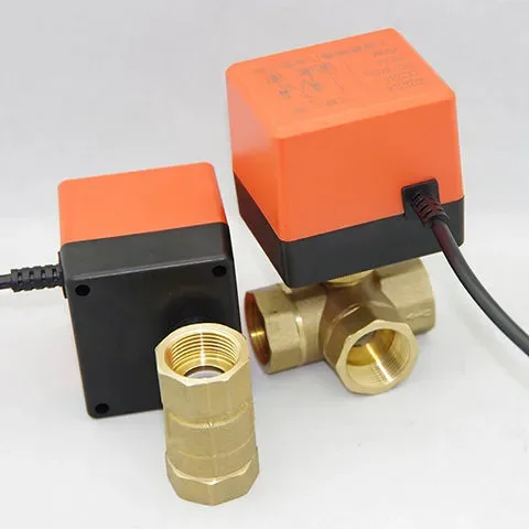 

1'' Two way Motorized Ball Valve 220V 12V 24V Brass Electric Ball Valve