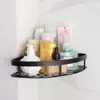 Bathroom Shelves Corner Shower Shelf Aluminum Wall Mount Shampoo Storage Rack Holders No Drill Kitchen Bathroom Accessories 2