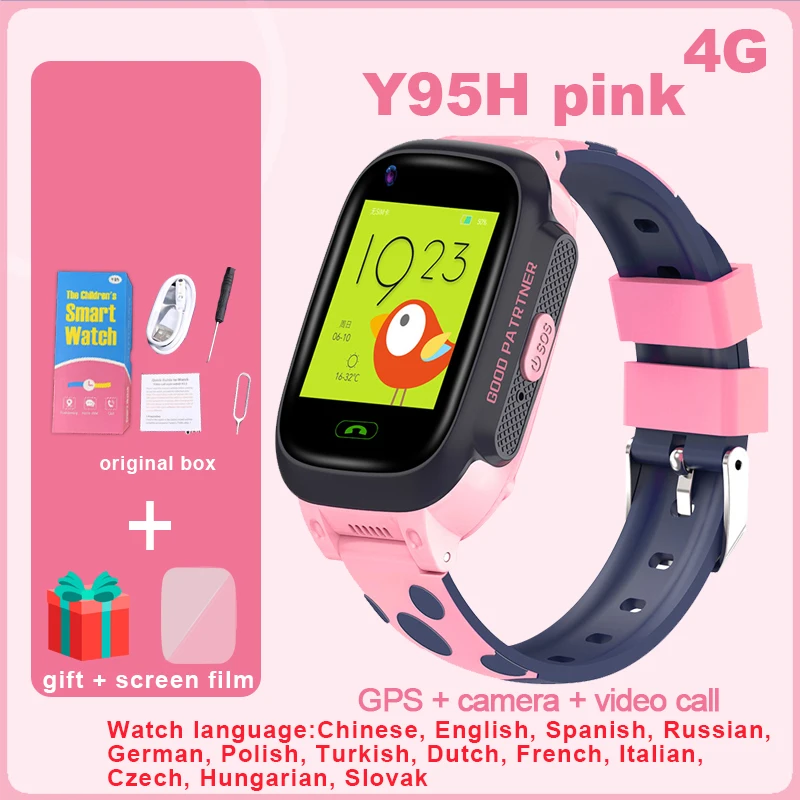 4G Smart Watch LT25 Waterproof children Smartwatch SOS GPS Tracker Phone Watch Video Call kids watch Temperature Y95H PK LT21 