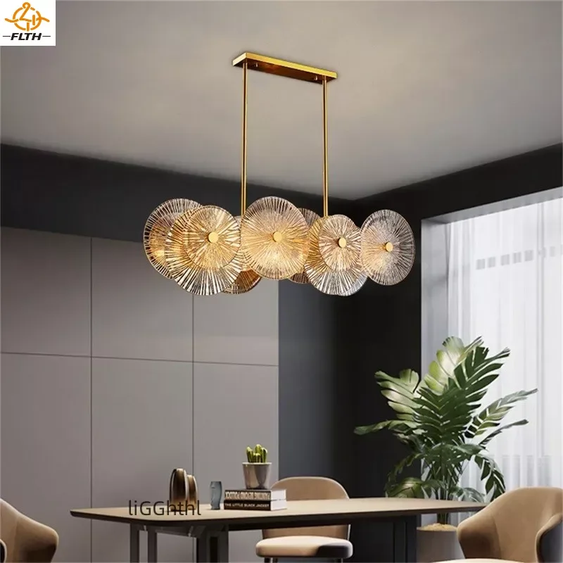 

Modern Glass Led Chandelier for Living Room Dinning Room Light Luxury Creative Design Fashion Ceiling Led Chandelier