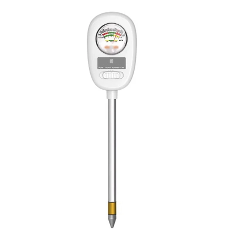

1 Piece 4-In-1 Soil Moisture Meter Plant Moisture Meter Soil Water Meter White For Garden/Farm/Indoor And Outdoor Plants