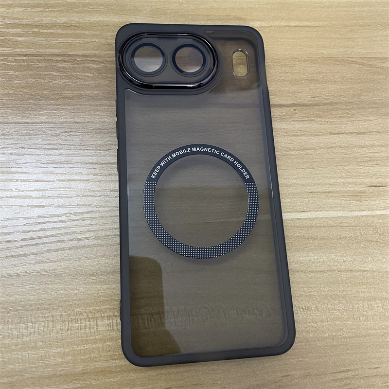 Magnetic Soft Silicone Transparent Case with MagSafe and Camera Protection