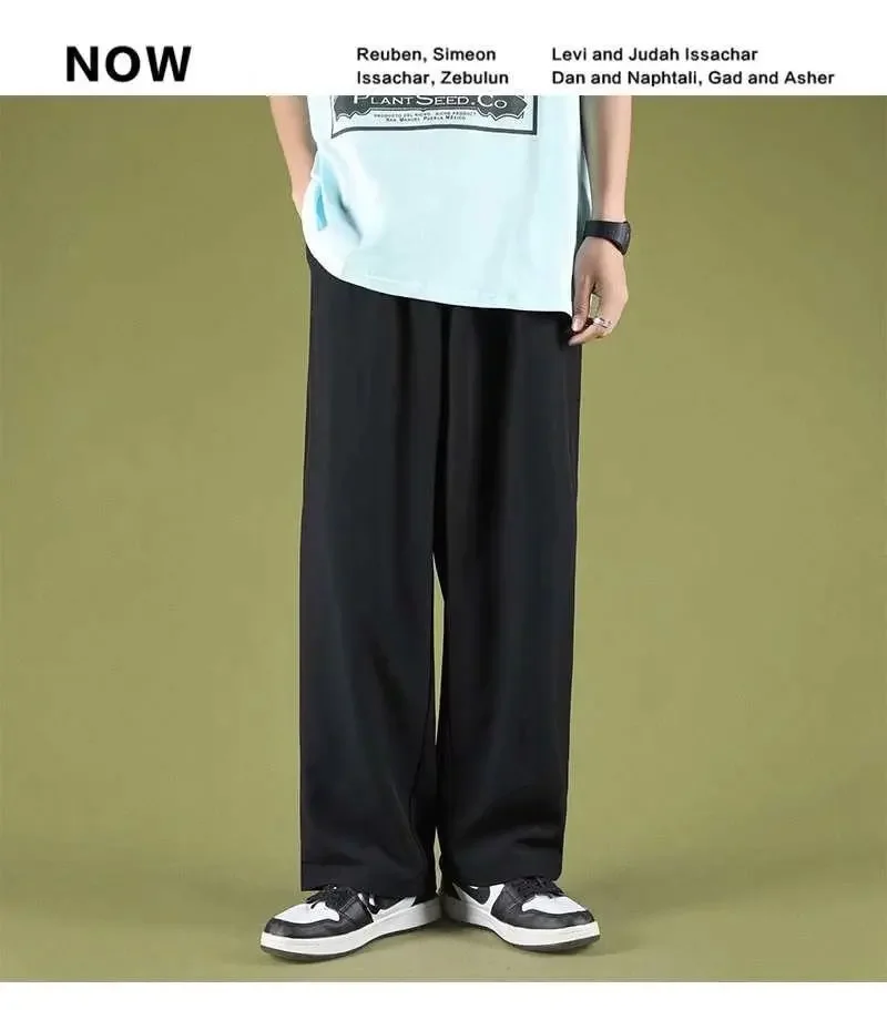 Men's Loose-fit Ice Silk Pants Summer Thin Straight-leg Casual Pants Trendy Wide-leg Sweatpants Casual For Men 7 Se7f50fdffd6247b8b50093c5995d5b36B