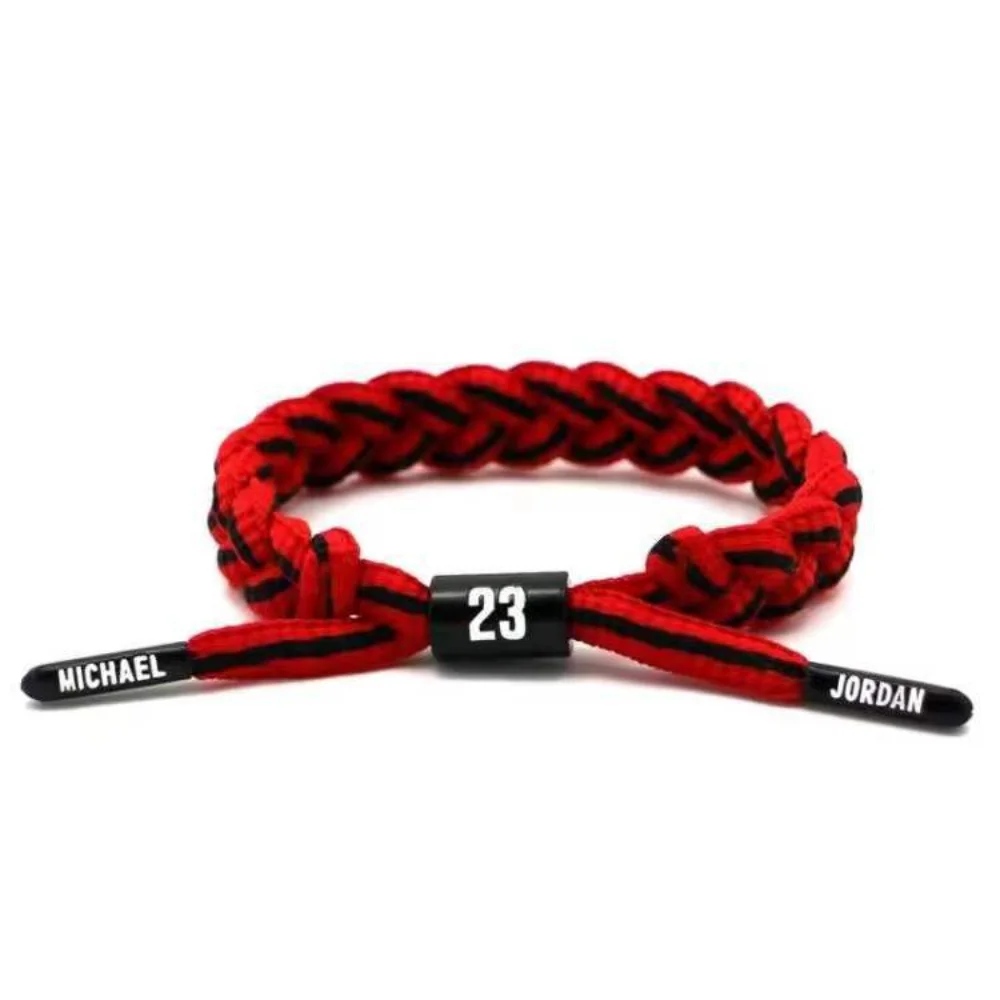 Basketball Star Braided Bracelet Sport Wristband Basketball Rope