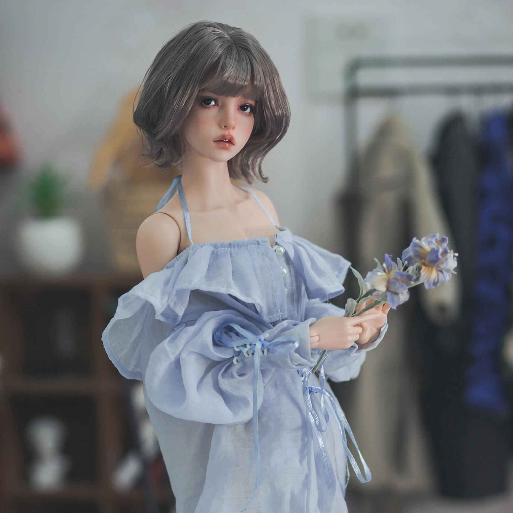 Фото Новая кукла sd bjd 1/3 63 см IP sid Soo, модная женская импортная смола, полный комплект одежды, парик, обувь для макияжа №4