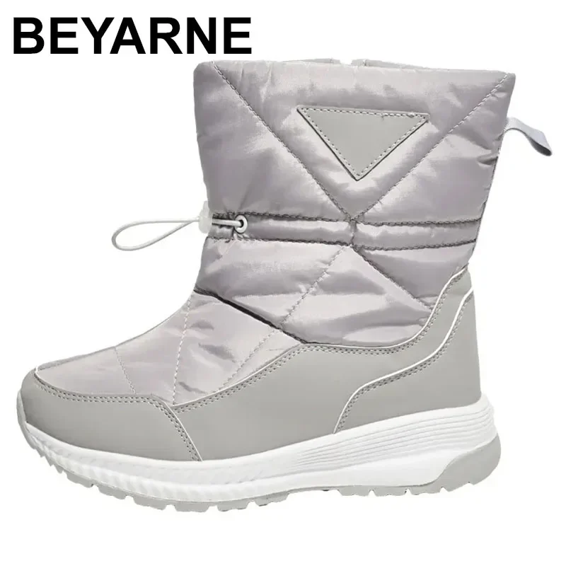 

Snow Boots Waterproof Winter Boots Women Shoes Comfort Outdoor Hiking Shoes Ankle Booties Zipper Warm Plush Cotton Shoes Female