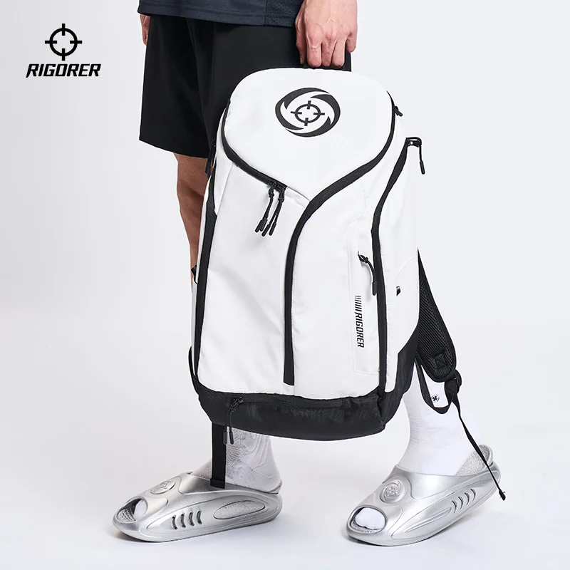 RIGORER Gravitational Basketball Backpack Multi-functional Training Portable Large Capacity Sports Bag Drawstring