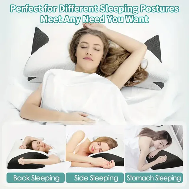 Butterfly Sleep Memory Neck Pillow Slow Rebound Comfortable Memory Foam Sleep Pillow Cervical Orthopedic Neck Massage Bed Pillow 2 Butterfly Sleep Memory Neck Pillow Slow Rebound Comfortable Memory Foam Sleep Pillow Cervical Orthopedic Neck Massage Bed Pillow 2