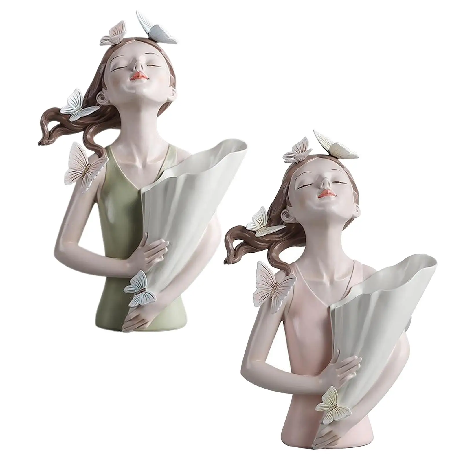 

Cute Butterfly Fairy Girl Decorative Flower Vase Succulent Pots Plant Holder