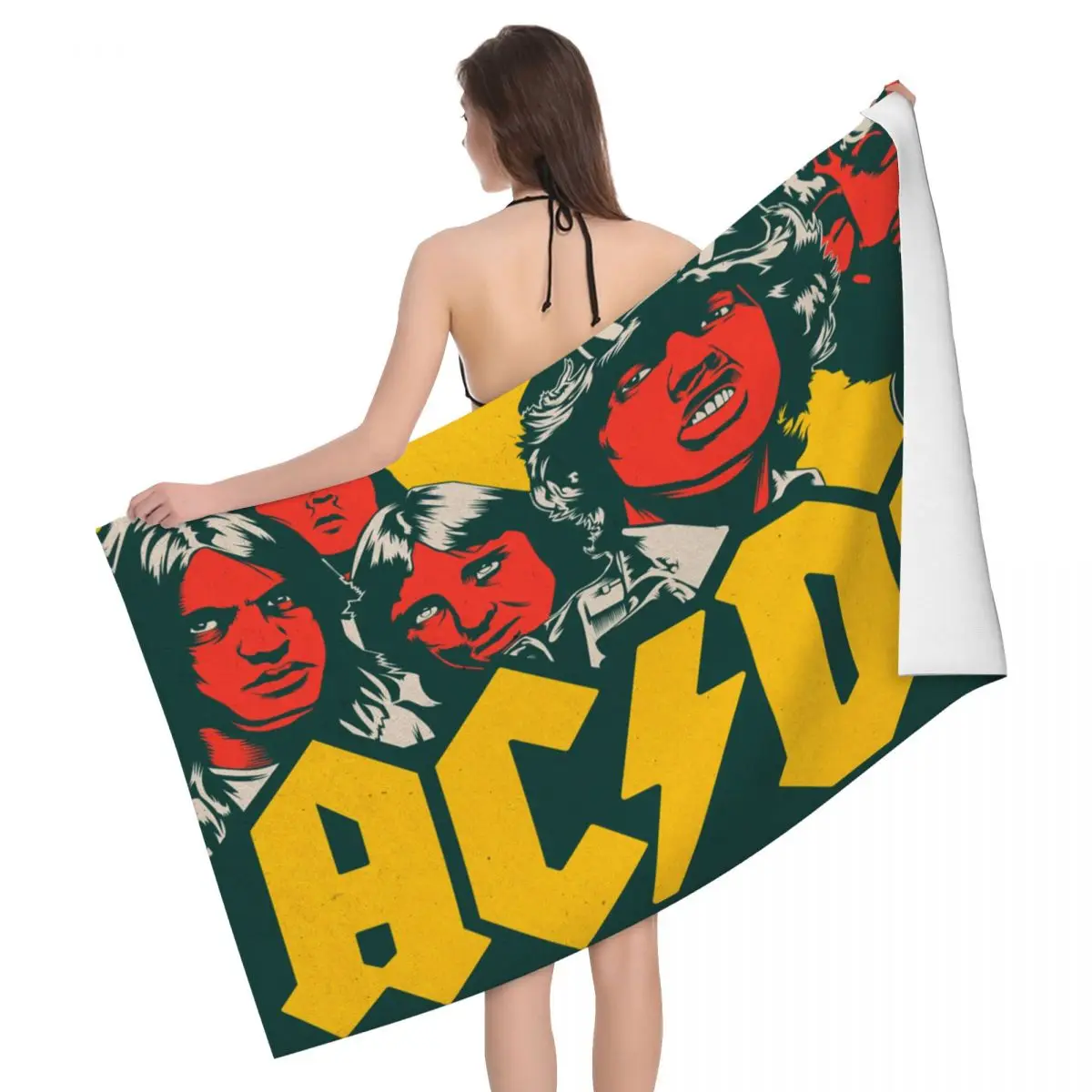 

Customized Quick Drying Microfiber Beach Bath Towel Absorbent Australian Band Yoga Bathroom Towels