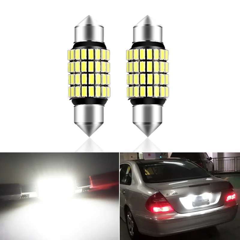 

2 шт., лампы для номерного знака Mercedes Benz W169 W203 W209 W210 W211 W212
