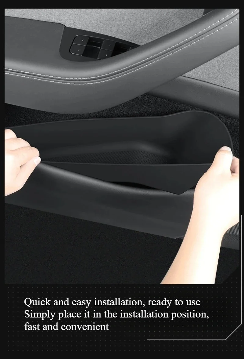 Door Side Storage Box For Tesla Model Y Juniper Model 3 Highland Full&Half Cover