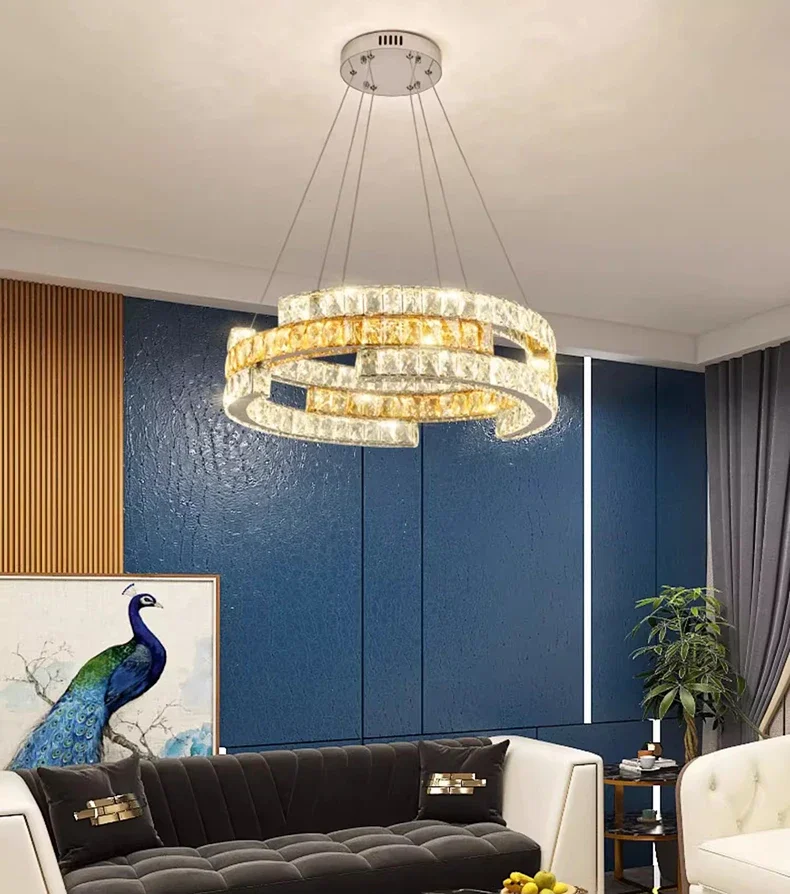 Description Picture 6 of itemhome decorationPendant lights, luxury crystal living room chandelier, dining room Pendant lamp, ceiling light, indoor lighting