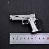 1:3 Mini TTI Pistol Model Alloy Fake Gun Keychain Detachable Collection Bag Pendants Fidget Toy for Adult Toy Gift 4