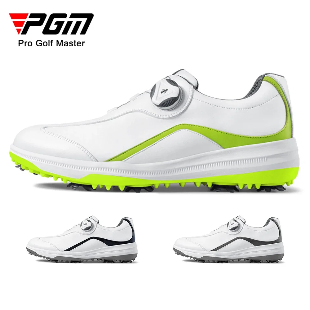 

PGM Training Golf Shoes Waterproof Men's Golf Shoes Male Rotating Shoelaces Sneakers Non-Slip Nails Sports Shoes XZ169