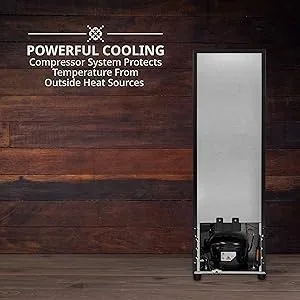 ivation wine cooler powerful compressor cooling