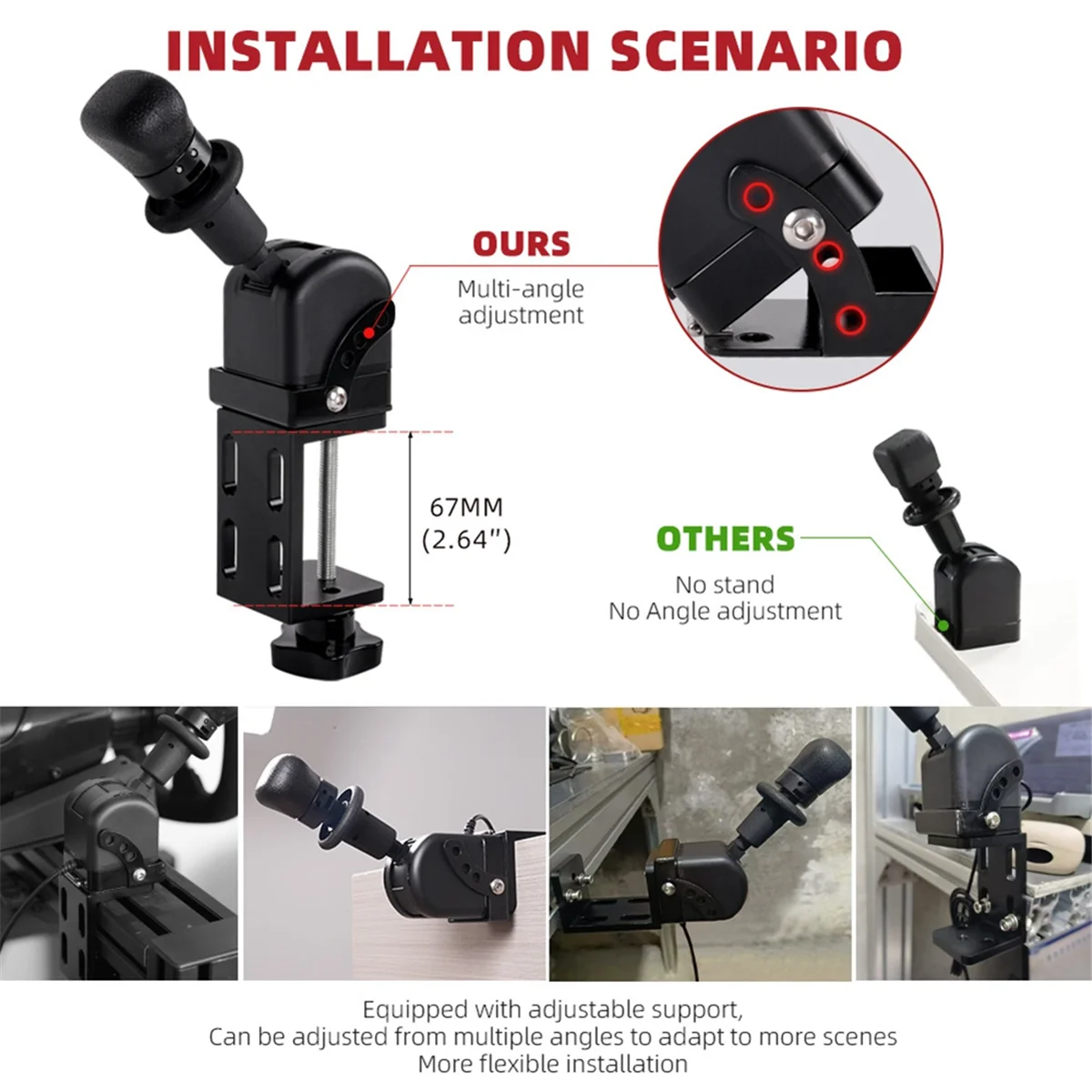 XMLX PC USB Handbrake for G20 G27 G29 for ETS2 European/American Truck Sim Racing Games Hand Brake
