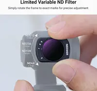 NEEWER Variable ND Filter Set For DJI Osmo Pocket 3, Magnetic ND2-32 & ND64-512 Neutral Density Action Camera Lens Filter 6