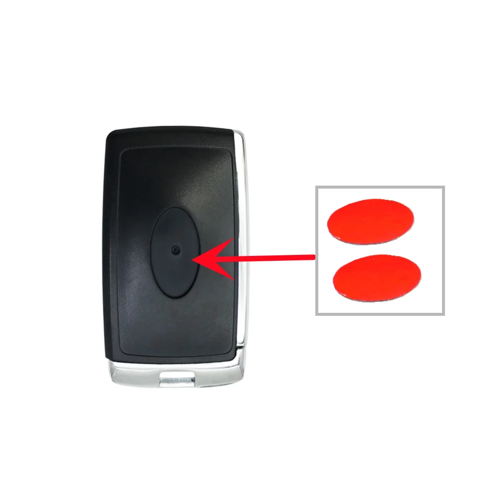 Hindley Replacement Oval Aluminum Emblem Symbol Sticker 24*12.7mm For LandRover Car Key Remote Case Fob Shell Cover 2PCS/LO