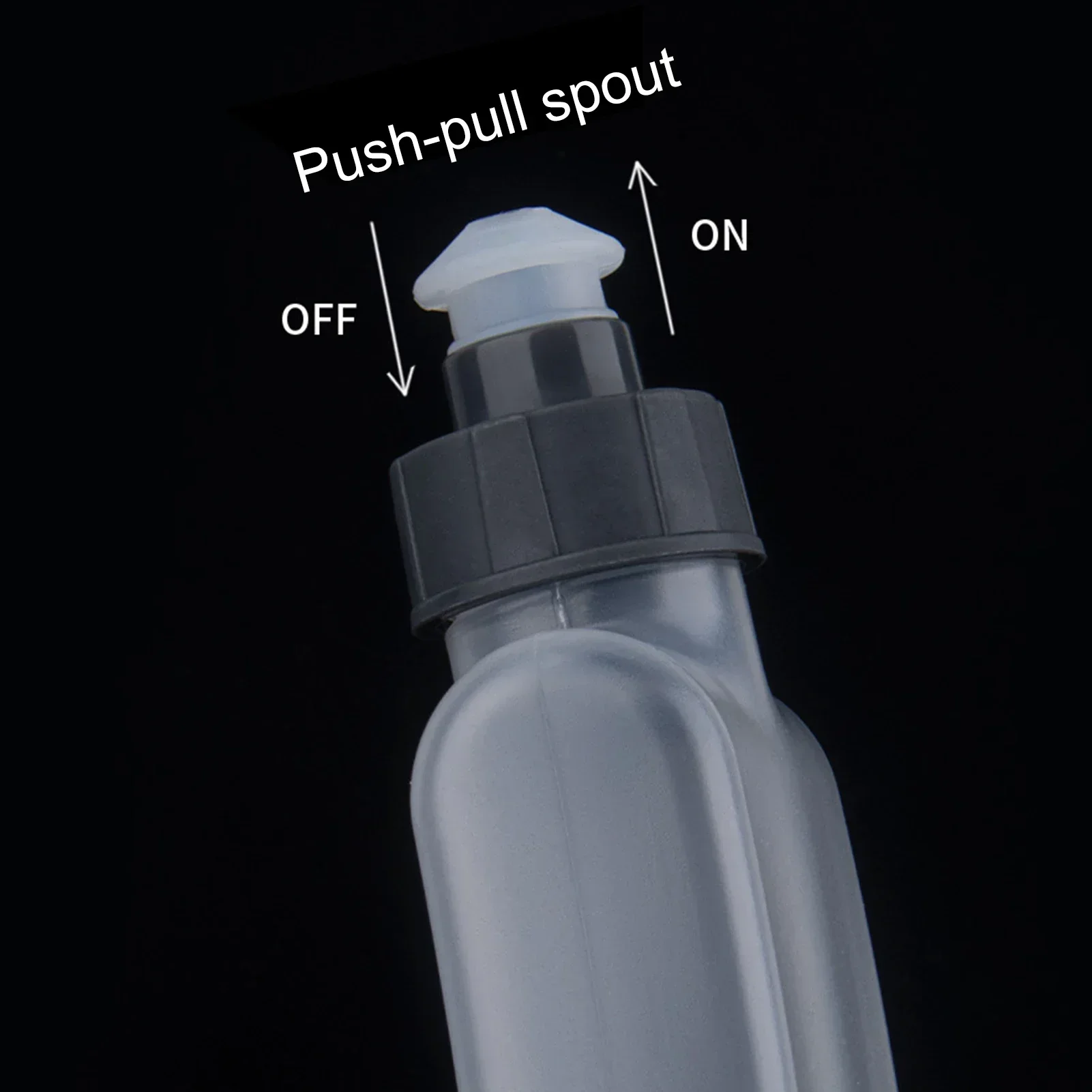 400ML Sport Water Bottle Push-Pull Spout Arc Leak-proof Waist Bag Hydration Bottle Gym Fitness Running Cycling Water