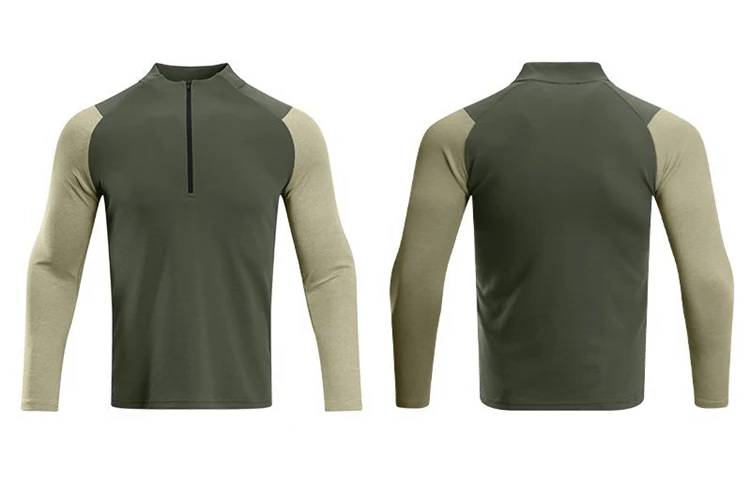 Men Compression Running Sport T-shirt Athletic Tight Long Sleeve Sweatshirt Training Jogging Outer Clothing Fitness Tops F4S2
