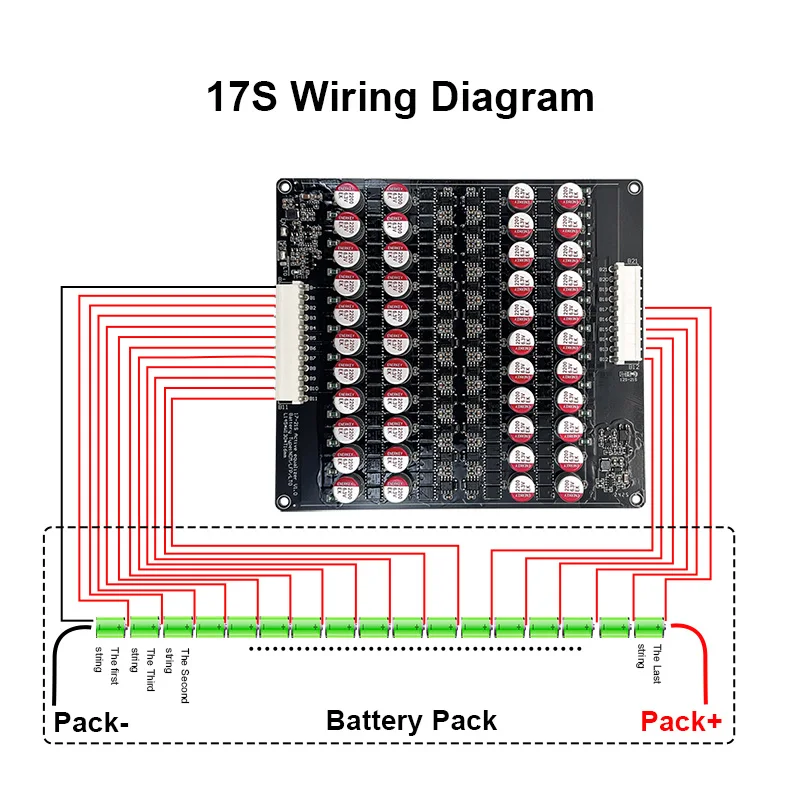 5A battery cell balance module 4s 3S 5S 6S 7S 8S 12S 13S 16S 20S 21S for Ternary