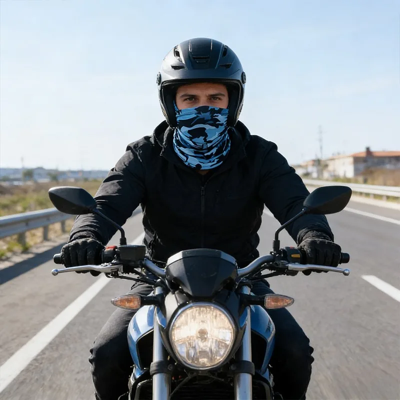 Outdoor Ice Silk Sun Protection Face Cover UV Scarf Sports Bandana Neck Gaiter Full Face Mask