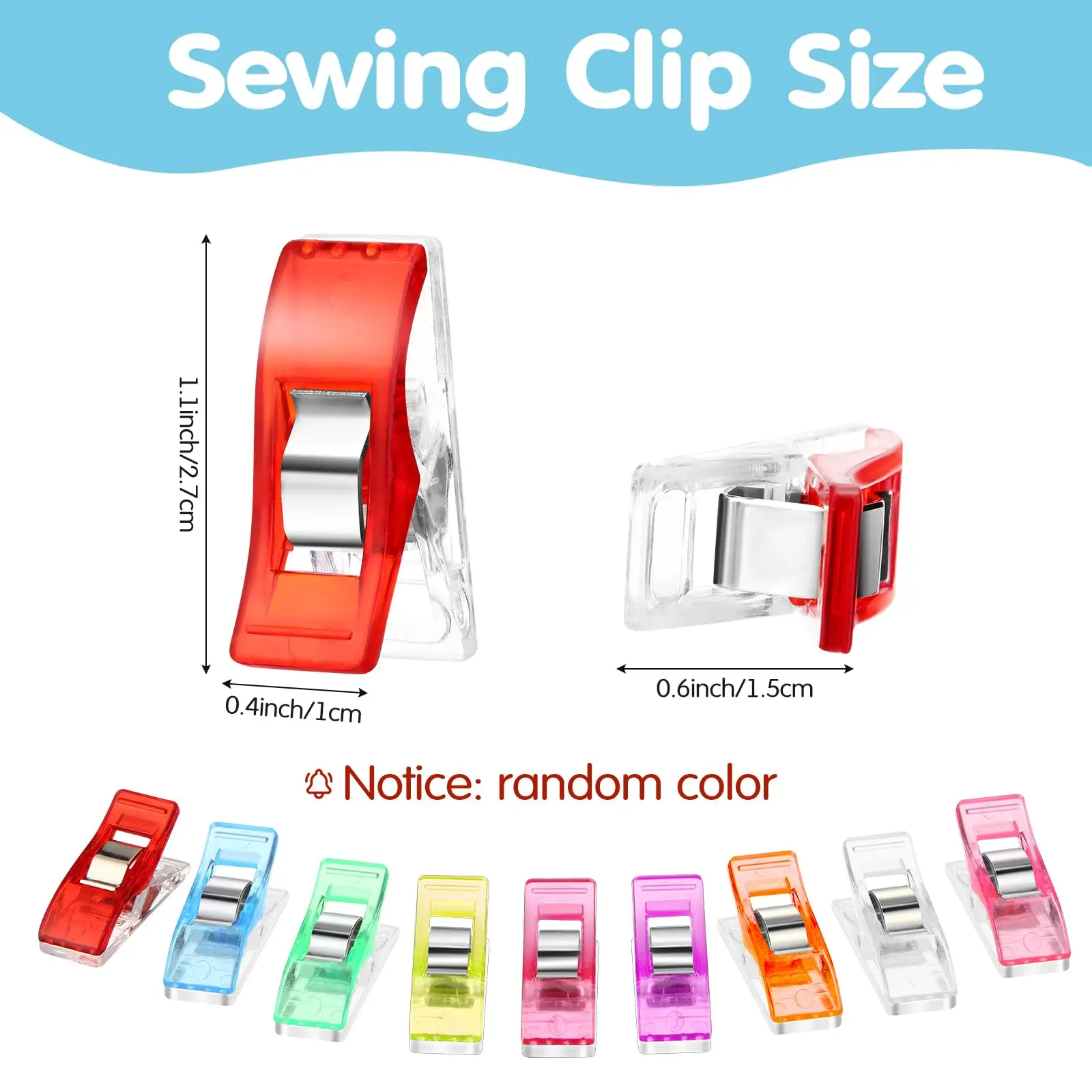 Multipurpose Sewing Clips Colorful Plastic DIY Storage Positioning Patchwork Quilting Tools Safety Assorted sewing clips
