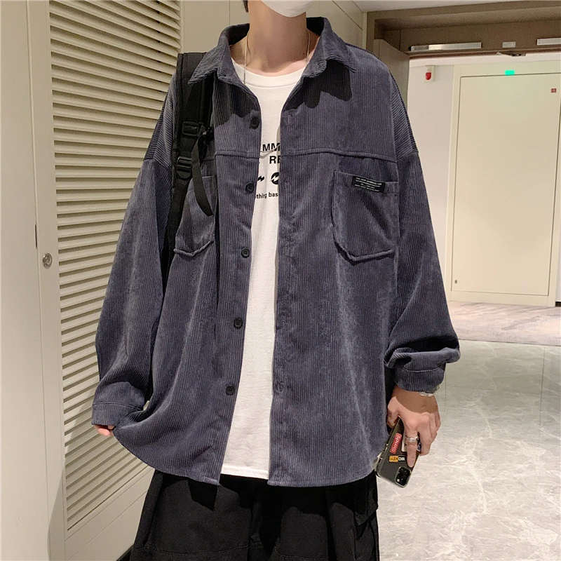 Jackets Men Autumn Corduroy Coats 