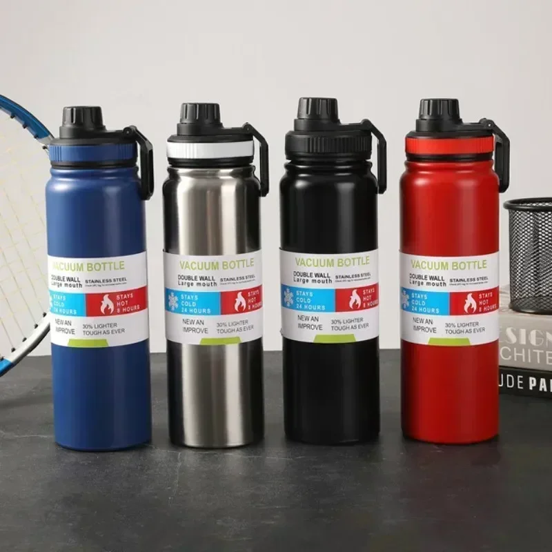 Portable Travel Car Water Cup Stainless Steel Space Kettle Thermos Flask Large Capacity Sports Water Bottle