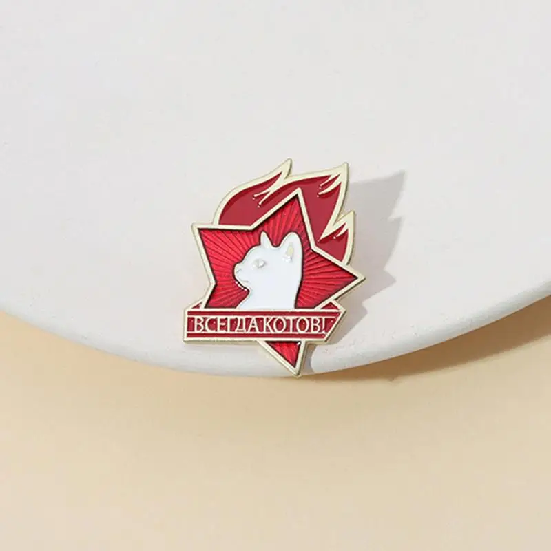Enamel Pins Custom Cat Star Brooches Lapel Badges for Cat Lover Friends
