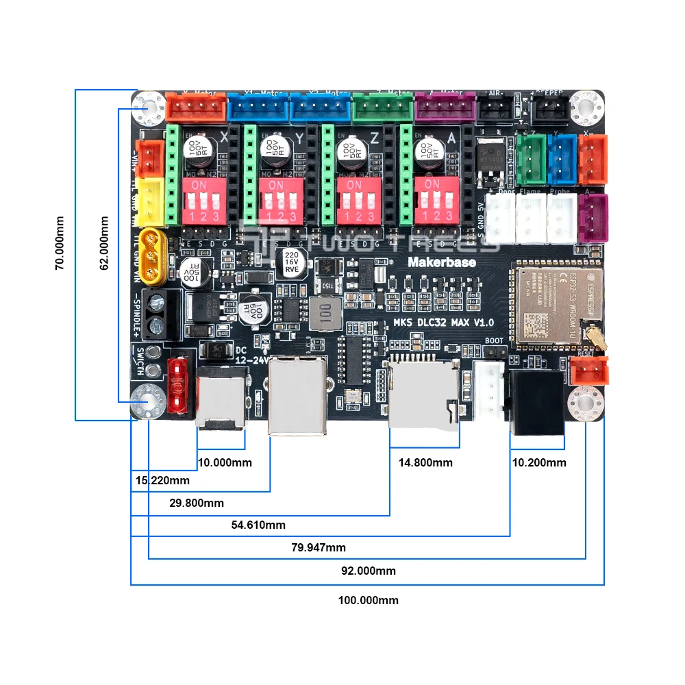 Makerbase MKS DLC32 MAX Motherboard Laser Engraving Machine 4 Axis
