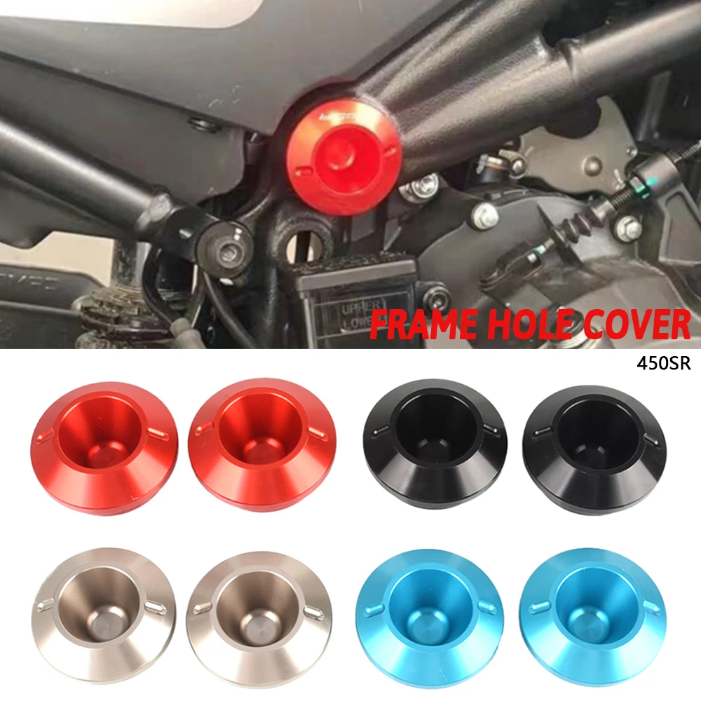 

Motorcycle FOR CFMOTO 450SR 450 SR 2022 2023 2024 CNC Alumiunm Frame Hole Cap Plug Frame Insert Swingarm bolt Cover Accessories