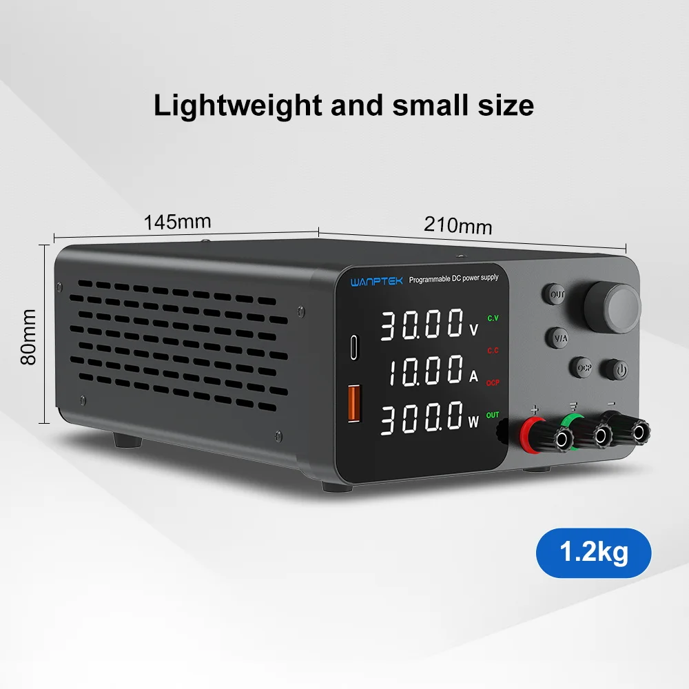 실험실 벤치 전원 공급 장치, 300W, 30V, 10A, 가변 디지털 소스, 60V, 5A 전압 안정기