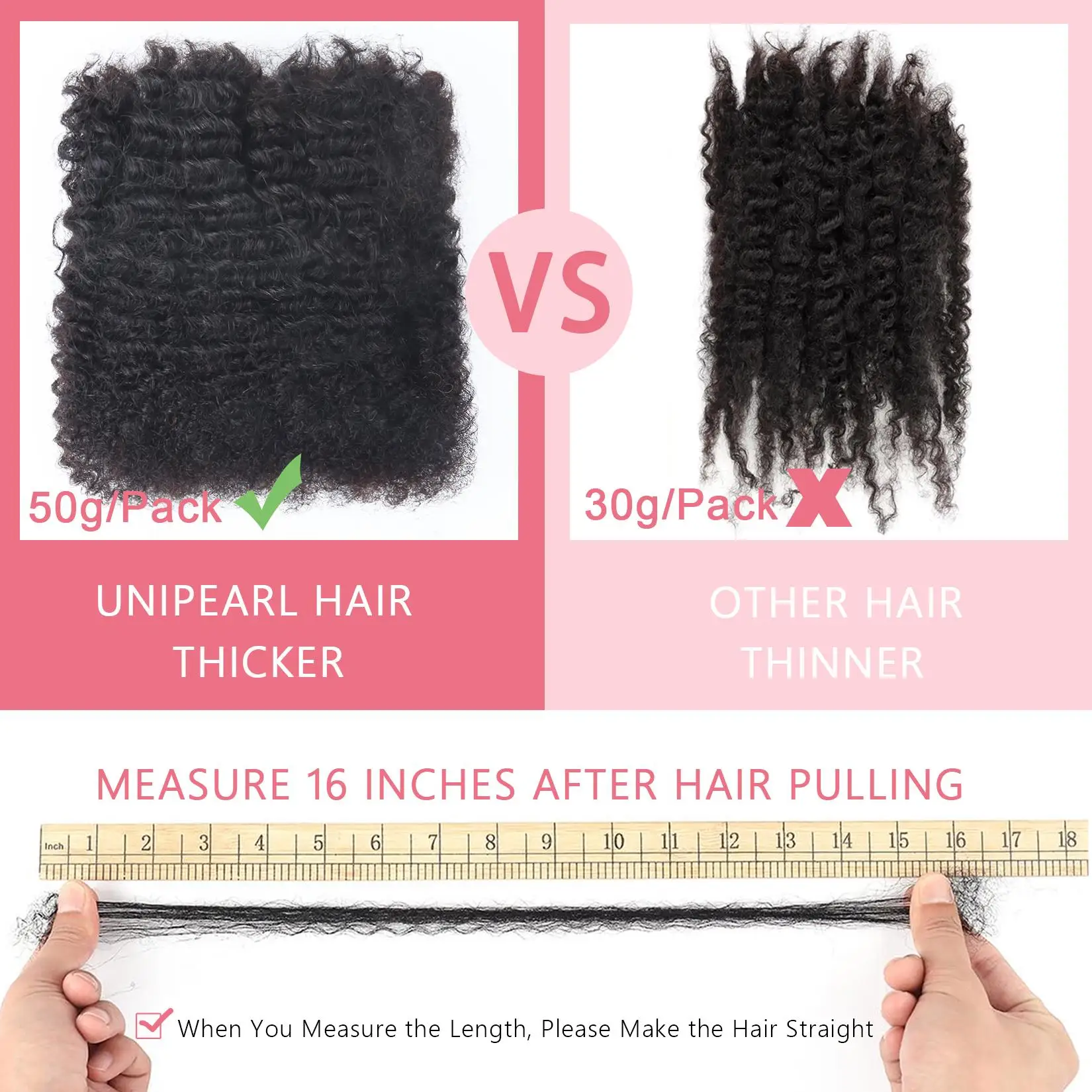 Afro Kinky Bulk Human Hair - Image 5