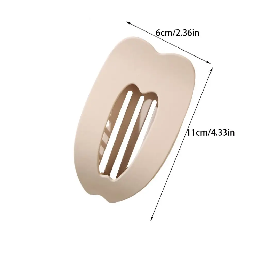 Korean Style Oval Hair Clips Leopard Acrylic Hair Claws Matte Barrettes Hair Accessories