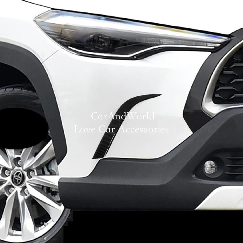 Kohle faser vordere Eck klinge Verkleidungen Nebels chein werfer Abdeckung Dekoration Autozubehör für Toyota Corolla Cross 2014-2018