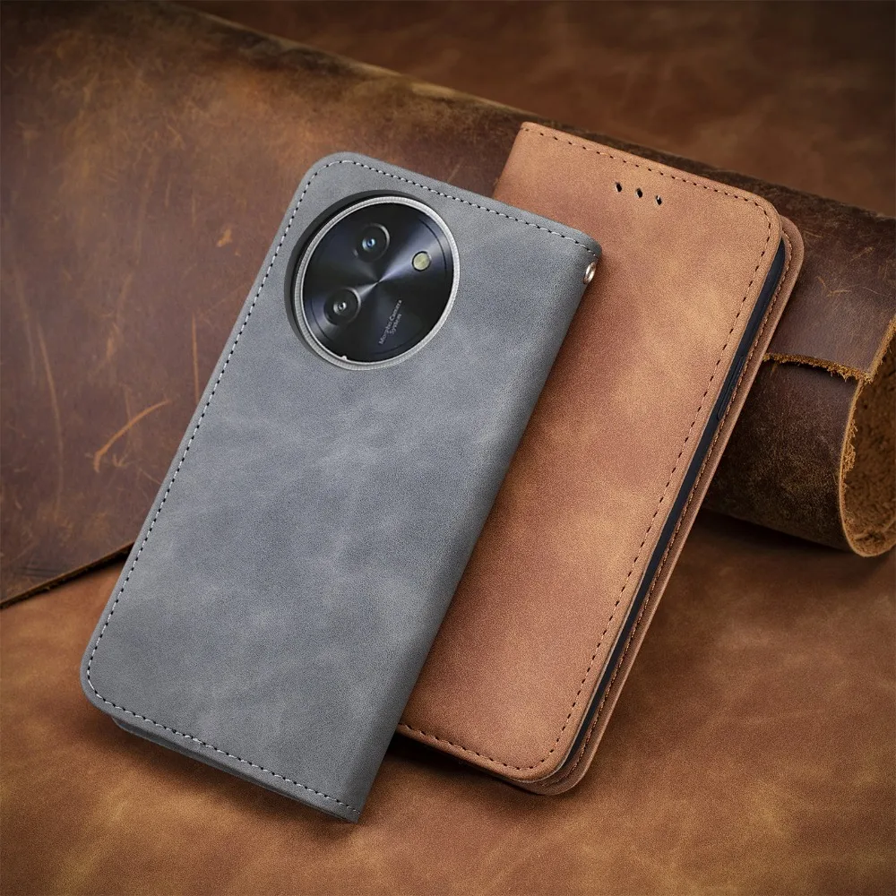 Luxury Smooth Leather Card Wallet Stand with Magnetic Flip Cover