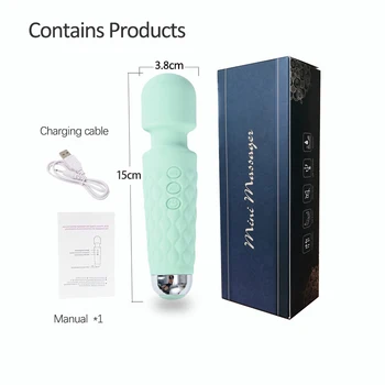 20 Modes Strong Vibration Upgraded Mini Vibrator Usb Charging Handheld Body Massager Clitoris G-Spot Vibrators Sex Toy For Women 6