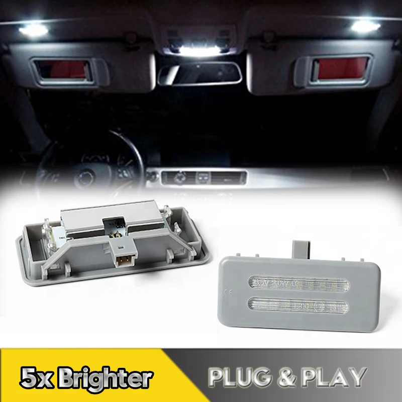 

2Pcs Canbus LED Vanity Mirror Lights Reading Lamps For BMW E90 E91 E92 E60 E61 X1 X3 X5 X6 E84 F25 E70 E71 325I 525I OEM#6962014