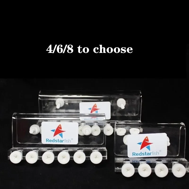 Red Starfish 4/6/8 Way Soft Tube Fixture Holder Aquarium Transparent Soft Hose Dosing Pump Soft Tube Rack Fish Tank Accessories 2