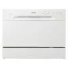 Compact Countertop Dishwasher 6 Place Settings 6 Wash Cycles Silverware Basket Energy Star Low Water 52db Operation 11.7L 1