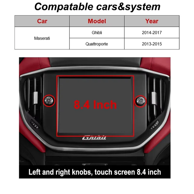 Wireless CarPlay Android Auto Decoder For Maserati Quattroporte Ghibli 2013-2017 With Bluetooth Mirror Link Airplay Car Module 2